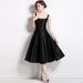 Women's Clothing Niche Temperament Retro Sling Big Hem Drape Sling Dress Tutu Dress_ecoleips.com