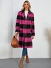 Premium Double-Faced Wool Coat - Long Plaid Trench Coat With Notched Lapel, Winter Elegant Overcoat For Women_ecoleips.com