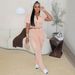 Women's Clothing Fashion Stitching Leggings Sports Suit_ecoleips.com