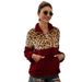 2026 Women's New Women's Jacket Yama Plush Sweater Leopard Print Splicing Top Thermal Jacket_ecoleips.com
