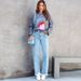 Women's Clothing Loose Casual Jeans Fashion Simple Tassel Straight Trousers_ecoleips.com