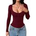 DiYun European And American Y2K Yoga Style High Elasticity Long Sleeve Hot Girl Tank Top T-Shirt Women's Clothing 2025_ecoleips.com