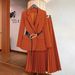Slim-Fit Women's Suit Set With Sheer Mesh Skirt – Office To Evening Tailored Blazer & Flared Midi Skirt | Autumn Winter Business Chic Outfit_ecoleips.com