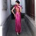 Elegant Stage & Banquet Cheongsam – Modern Slim-Fit Long Qipao Dress For Performances & Special Occasions_ecoleips.com