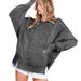 hot-selling Decorative Stripe Design Sweatshirt, European And American Fashion Trendy Brand Sports Slit Knit_ecoleips.com