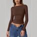 Women's Spring/Summer Tight Thin Base Top, Spicy Off-Shoulder Backless T-Shirt_ecoleips.com