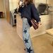 Women's Casual Straight Leg Jeans Five-Pointed Star Design Fashion Denim 2026 European And American Style Loose Fit_ecoleips.com