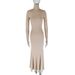 AC382 Sexy Hot Girl Women's Fashion Sleeve Tight Bodycon Backless Evening Party Gown Long Dress_ecoleips.com