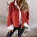 Women's Oversized Batwing Sleeve Short Coat - Soft & Warm Pure Color Cashmere-Like Fall Winter Outerwear (Multiple Colors & Sizes)_ecoleips.com