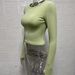 AB417 Early Spring Casual Versatile New Top Solid Color Round Neck Slim Fit Cropped Long Sleeve T-Shirt For Women_ecoleips.com