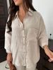 Aria Basics Aria Basics 2024 New Summer-Autumn European American Cotton-Linen Women's Suit, Fashionable And Elegant Commuting Two-Piece Shirt_ecoleips.com