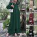 2025 Muslim Two-Piece Women's Clothing Solid Color Spring And Autumn Long Pullover Loose Plus Size Set_ecoleips.com