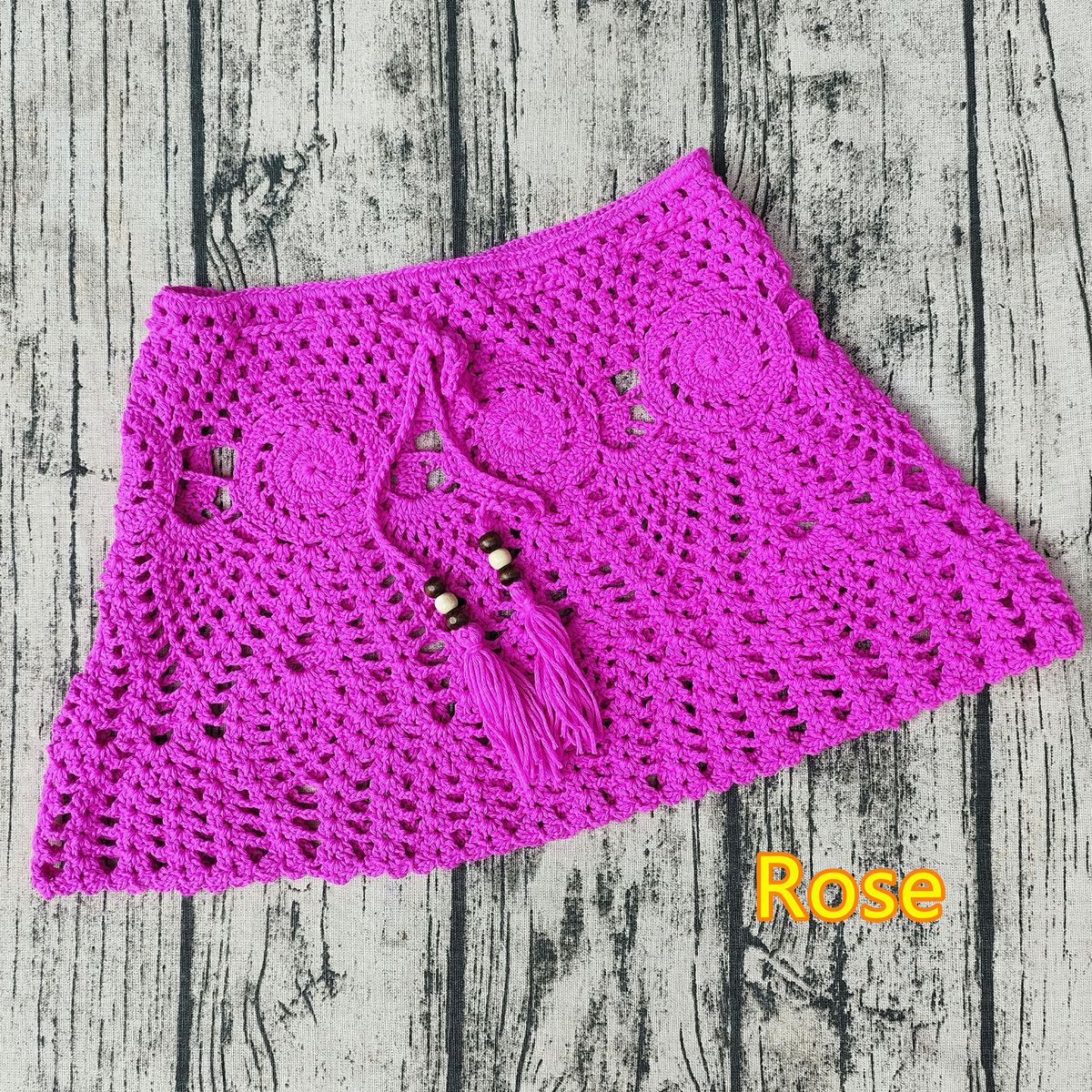 Handmade Crochet Beach Dress Women's Bikini Swimsuit Cover Up 8 Colors Sexy Vacation Style_ecoleips.com