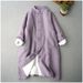 girl 2024 Autumn Winter Chinese Style Women's Layered Jacket Retro Stand Collar Mid-Length Coat Comfortable Warm Cotton_ecoleips.com