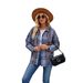 Cross-border European And American 2025 Fall/Winter New Casual Fashion Single-Breasted Plaid Loose Woolen Shirt_ecoleips.com
