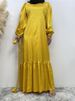 New Turkey Modanisa Indonesia Mini Dress Islamic Female Abaya Kimono African Dress Styles With Chiffon Muslim Polka Dot Clothing_ecoleips.com