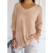 European And American Style Export Casual Multi-color Basic Slim V-neck Solid Color Knitted Sweater Women's Base Shirt_ecoleips.com