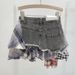American Retro Plaid Patchwork Design Spring And Summer New High Waist A Line Denim Irregular Skirt Women's Trend _ecoleips.com