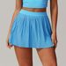 Women's Clothing Breathable Sports Short Skirt Covers The Hips And Makes You Look Thinner Outdoor Fitness Tennis Skirt Anti Exposure Yoga Short Skirt_ecoleips.com