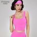 Women's Clothing Halter Neck Sports Bra Padded Chest Deep U Fitness Vest Detachable Yoga Gym Top Two Piece_ecoleips.com