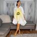 Floral Print Shirt Dress With Collar - Versatile Button-Down Tunic Dress For Women, Casual Chic Office To Weekend Wear_ecoleips.com