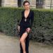 Women's Clothing 2025 Early Autumn Fashion Sexy U-Neck Tie Side Slit Lace Slim Fit Long Sleeve Dress_ecoleips.com