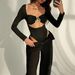 Women's Summer Fashion Long Sleeved Hollow out Crop Top Maxi Dress Travel Vacation Style_ecoleips.com