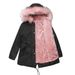 European-Sized Winter Parka Coat – Heavyweight Cotton-Polyester Blend (1XL-5XL, Black/Dark Pink/Gray-Pink)_ecoleips.com