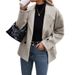2025 European And American Foreign Trade Women's Clothing Women's Autumn And Winter New Versatile Woolen Jacket Loose Short Suit Coat_ecoleips.com