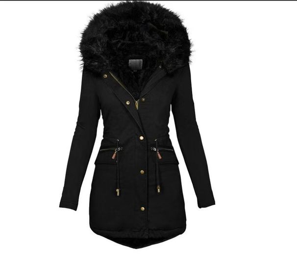 girl Cross-Border Size Jacket Hot-Selling Women's Fashion European And American Style Autumn Winter Thickened Fur_ecoleips.com