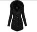 girl Cross-Border Size Jacket Women's Fashion European And American Style Autumn Winter Thickened Fur Collar Hooded_ecoleips.com