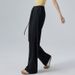 Aria Basics European And American Style Lazy Fit Sports Fitness Yoga Wide Leg Loose Straight Floor-Length Slimming Casual Pants For_ecoleips.com