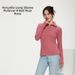 Women's Slim Fit High Neck Fleece Sweatshirt Long Sleeve Zipper Warm Double Sided Autumn Winter Top England Style Elegant Fashion_ecoleips.com