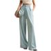 Women's Clothing High Waist Suit Pants Casual Loose Straight Business Commuting Wide Leg Pants_ecoleips.com