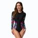 Women's Clothing Surfing Suits One Piece Long Sleeved Swimsuit Diving Suit Sexy Zipper Triangle Swimsuit Bikini_ecoleips.com