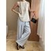 Breathable Tencel Cupro Relaxed Fit High Waist Wide Leg Pants For Women - Comfortable Commute To Leisure Versatile Trousers_ecoleips.com