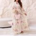 Women's Printed Dress Spring New Arrival Lantern Sleeve Slim Waist Tie Waist Tassel European And American Style_ecoleips.com