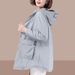 New Medium And Long Sunscreen Clothes Korean Version Loose Large Size Jacket Women's Spring And Summer Thin UV Protection Sunscreen Clothes_ecoleips.com