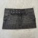 Y2k Low-Rise Denim Mini Skirt - Distressed Retro Cross-Tie Front Skirt For Women, Grunge Aesthetic Versatile Grunge Colorway_ecoleips.com