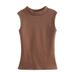 Women's Thermal Vest Fleece Lining, Thickened For Autumn And Winter, Warm Top, Women's Underwear With Integrated Fleece,_ecoleips.com