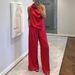 Cross-border 2025 European And American Spring/Summer New Sleeveless Long Pants Satin INS Casual Vacation Loose_ecoleips.com