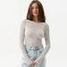 Women's Long Sleeve Slim Fit Round Neck Base Layer Top See Through Sexy Fashion Tee For Autumn Winter American Style_ecoleips.com