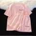 Women's Clothing In Summer Loose White Short Sleeved Shorts Student Two Piece Suit Trendy_ecoleips.com