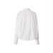 New Pleated Waist Shirt White Casual Design Belt Fashion Temperament Midi Top_ecoleips.com