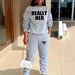 Women's Clothing Women's Fleece Lined Sweatshirt Set Style Two Piece Crew Sweatshirt Neck Casual Printed Sweatshirt_ecoleips.com