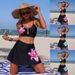Women’s Bikini Set – High Elasticity & Quick-Dry, Floral Print, S/M/L/XL (Pink/Blue/Green, No Underwire)_ecoleips.com