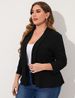 2026 New Model Cross-Border Foreign Trade Independent Station Comfortable Casual Women's Plus Size Ruffle Blazer_ecoleips.com