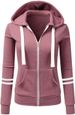 Autumn And Winter Women's Sweater, Sports Cardigan Zip Hooded Sweater Jacket_ecoleips.com