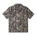 Unisex Streetwear Short Sleeve Shirt With Snake Print, Lapel Collar Casual Summer Shirt For Men And Women_ecoleips.com