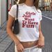 Qiduo Cross-Border Hot-Selling Women's American Style Hot Girl Crop Round Neck Regular Shoulder Slim Fit Top_ecoleips.com